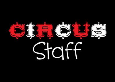 Circus Staff Lettering