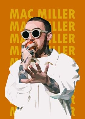 Mac Miller Rapper Lowpoly