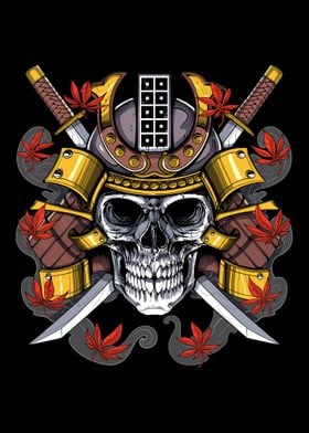 Samurai Warrior Skull