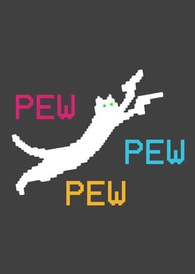 Pew Pew Pixel Cat