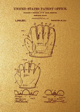 2 Baseball Glove Patent