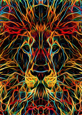 Lion Fantastic Lines