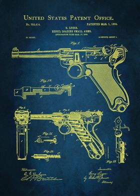 8 Luger Pistol Patent