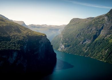 Green Fjord Landscape