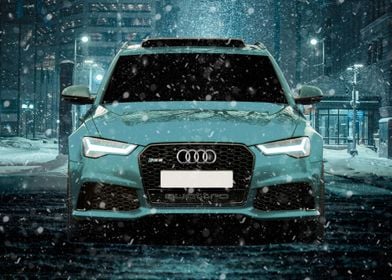 Ice Blue Audi RS
