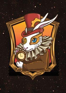 Steampunk Rabbit Magician