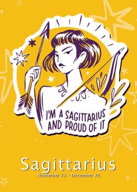 Sagittarius zodiac badge