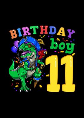 11th Birthday Dino Pirate