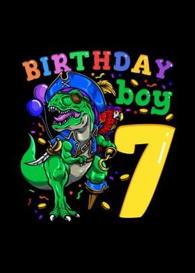 7th Birthday Dino Pirate