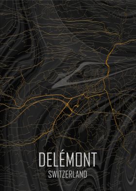 Delemont Switzerland Map