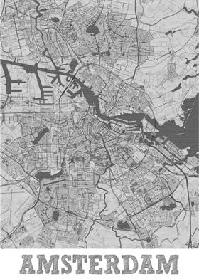 Amsterdam Holland City Map