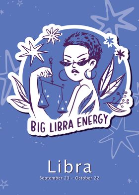 Libra zodiac sign badge