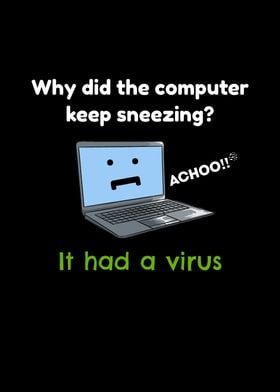 Sneezing Computer PC Joke