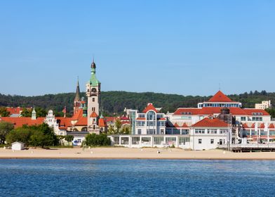 Town of Sopot in Poland