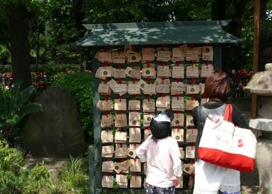 Japon Temple Famille 