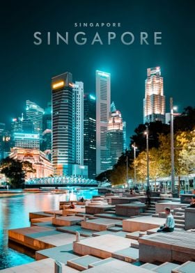 Displate Magnet -  Singapore