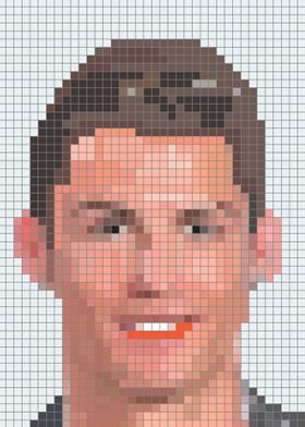 pixel art cr 7