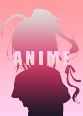 Anime Black Pink Art Two