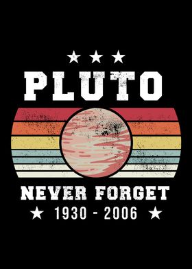 Never Forget Pluto Vintage