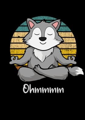 Meditation Wolf  Yoga