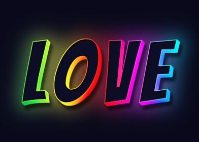 LOVE rainbow version