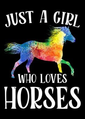 A Girl Who Loves Horses