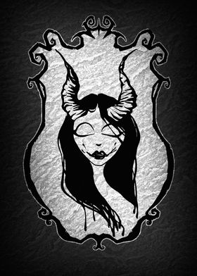 Gothic Horned Girl 