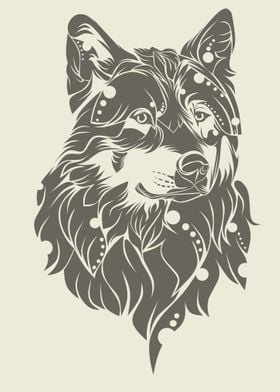 wolf illustration