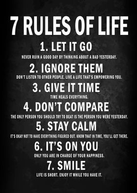 7 Rules Of Life 