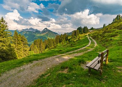 Hiking trail in Vorarlberg