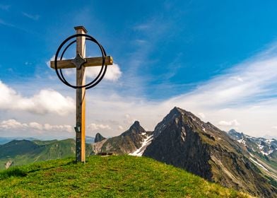 Summit in the alps