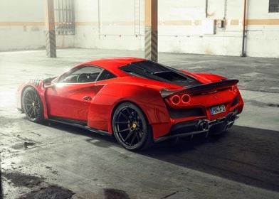 Red Novitec Ferrari F8