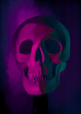 Purple skull 2 