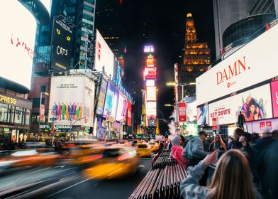 Times Square NYC at night