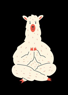 Alpaca makes yoga