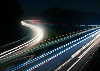 Highway at night 