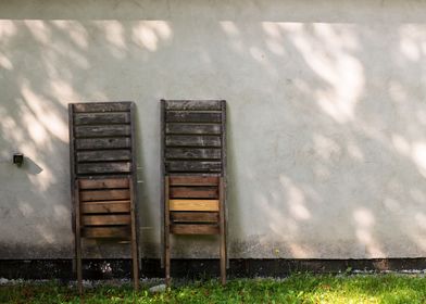 Two Old Wooden Chairs