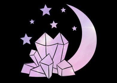 Pastel Moon Crystal Luna