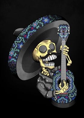 skull mariachi mexican