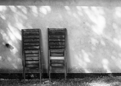 Two Old Wooden Chairs