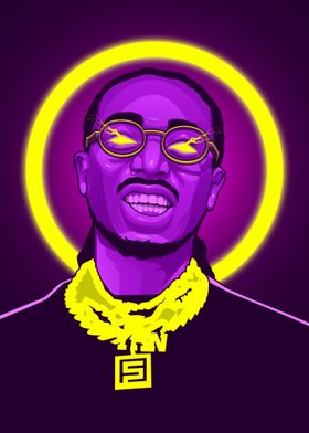 'Quavo' Poster by Colorize Studio | Displate