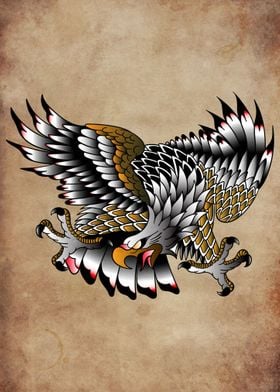 eagle tattoo flash