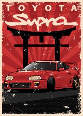 Toyota Supra MK4 Poster | lupon.gov.ph