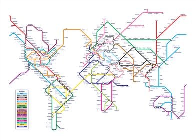 World Metro Map XL