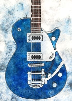 Gretsch Blue Guitar