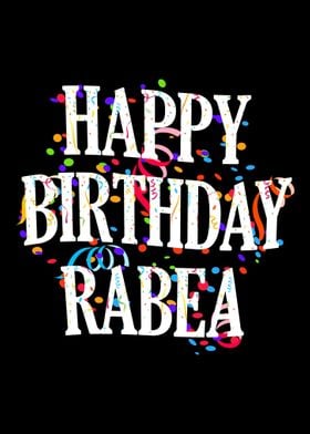 Happy Birthday Rabea