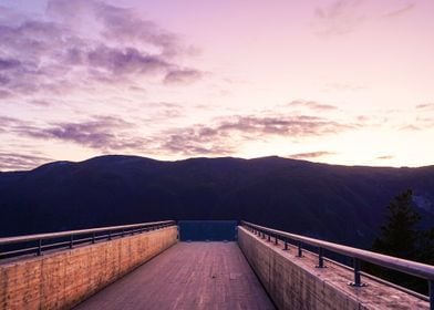 Purple Aurlandsfjord