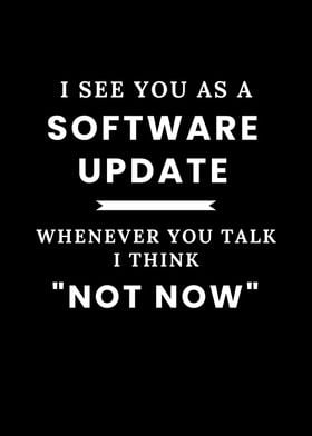 Software Update Not Now 