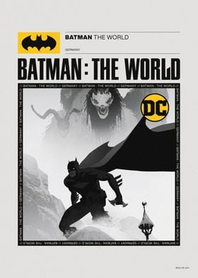 Batman The World BW China' Poster by DC Comics | Displate