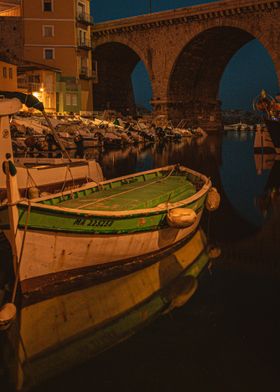 Reflection of a boat